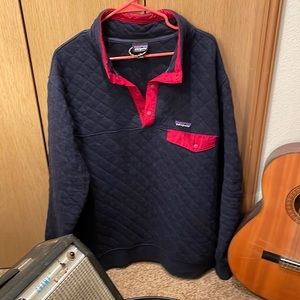 patagonia snap t organic cotton quilted pullover